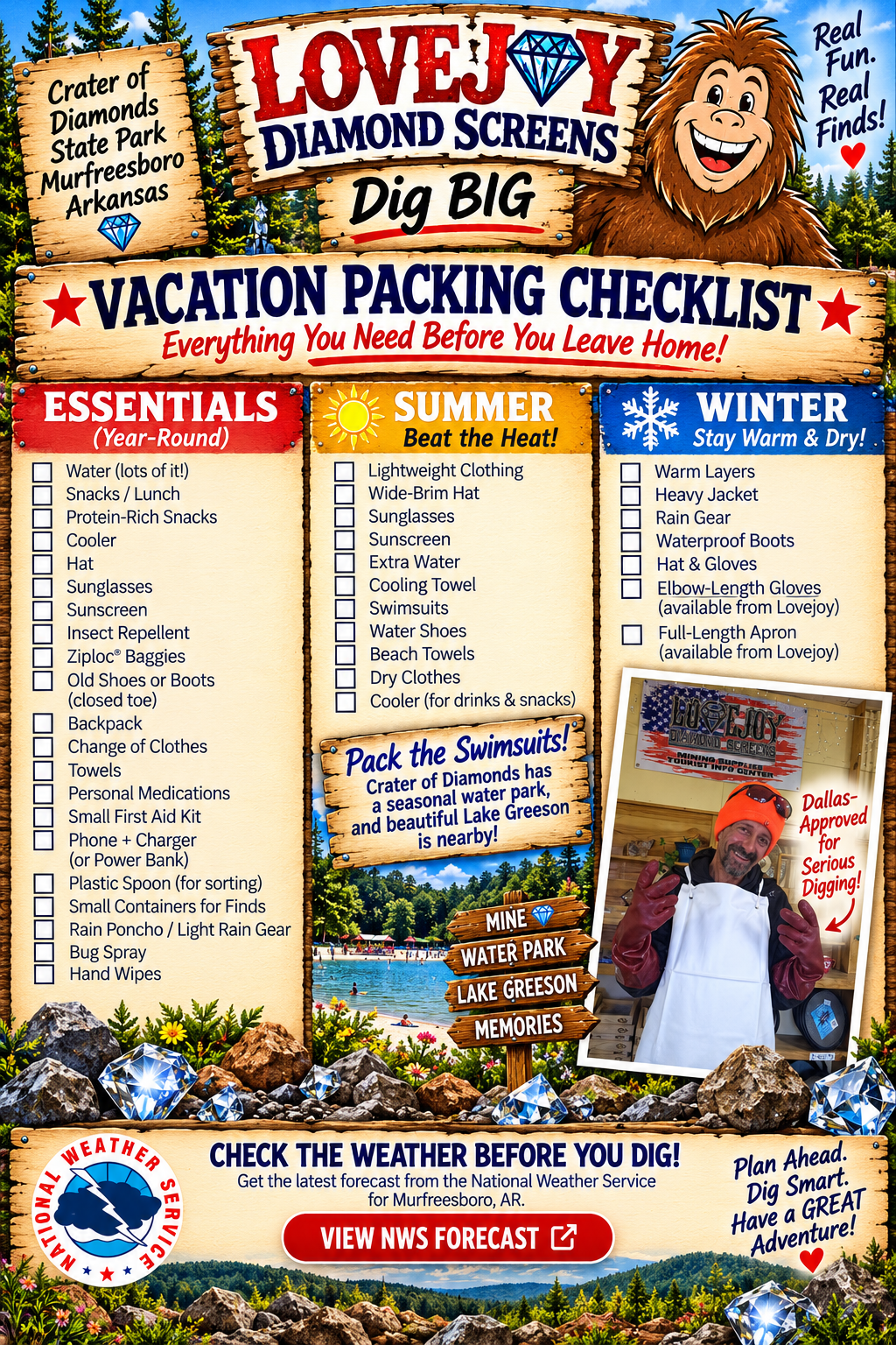 Vacation Packing Checklist